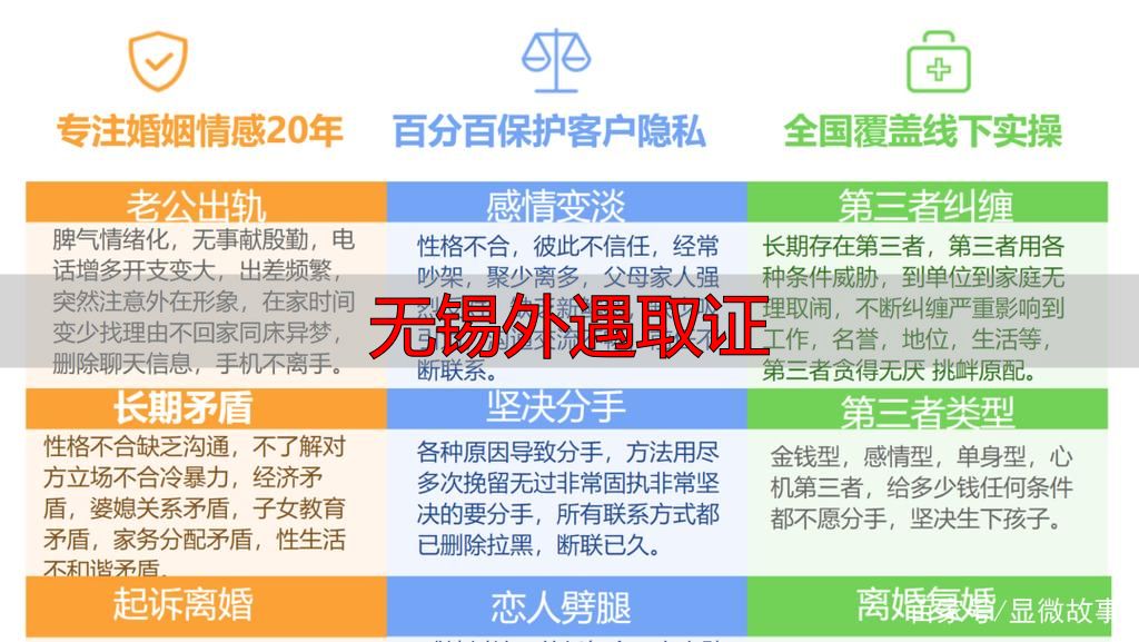 无锡外遇取证