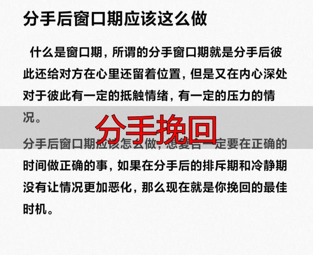 分手挽回