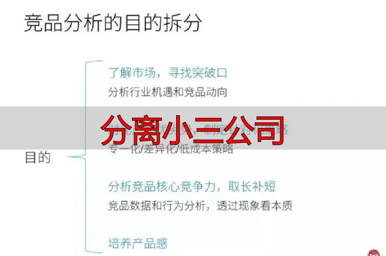 分离小三公司